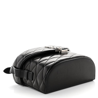 Saint Laurent Lambskin Quilted Monogram June Box Bag Black 4 of 10