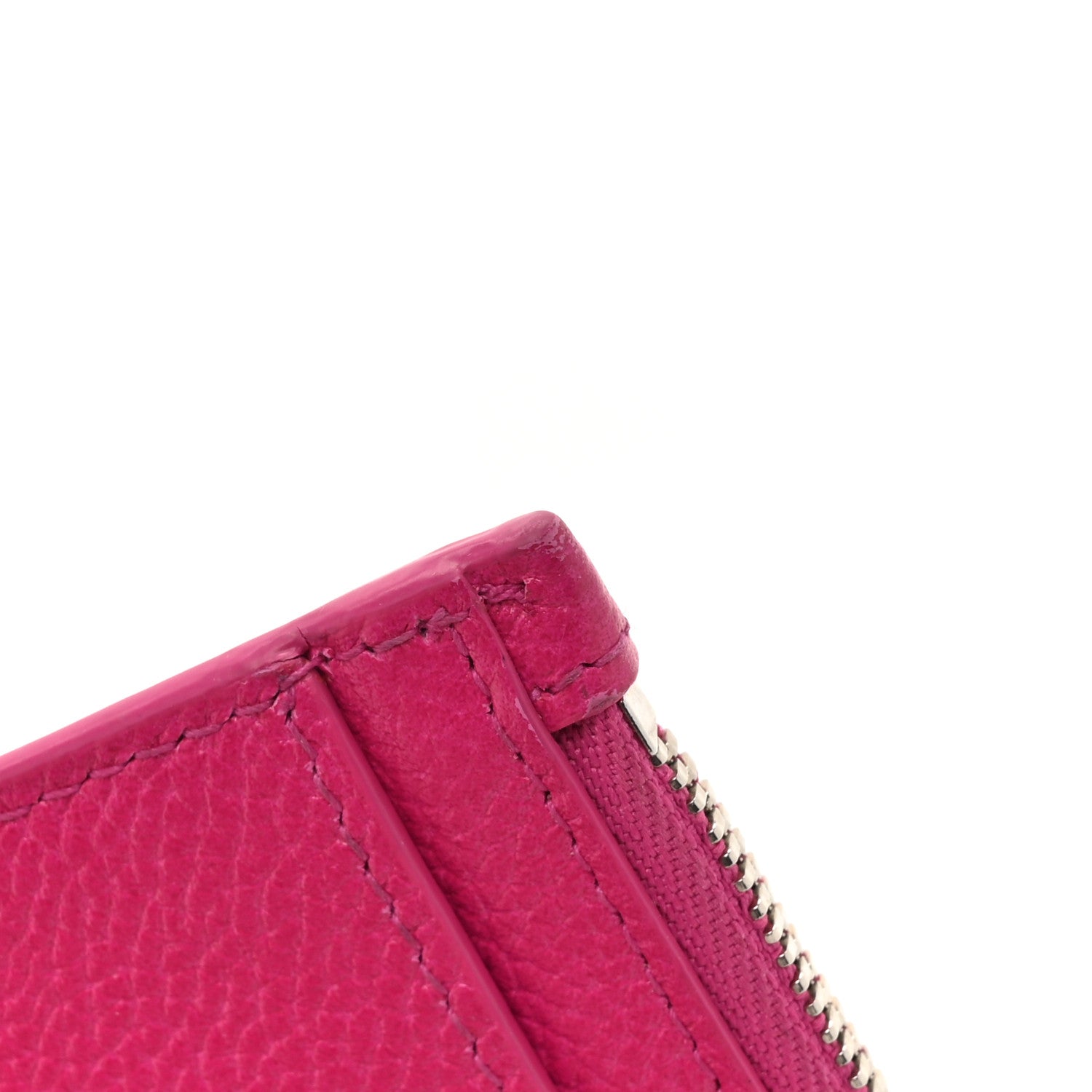 Balenciaga Grained Calfskin Large Cash Long Coin Card Holder Hot Pink 11 of 13