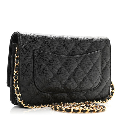 Chanel Caviar Quilted Wallet On Chain WOC Black 3 of 11