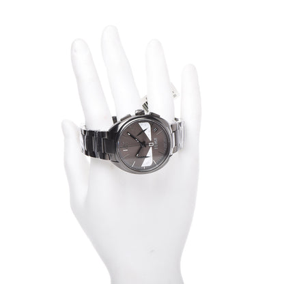 Fendi Stainless Steel 40mm Momento Bugs Quartz Watch Grey 2 of 7