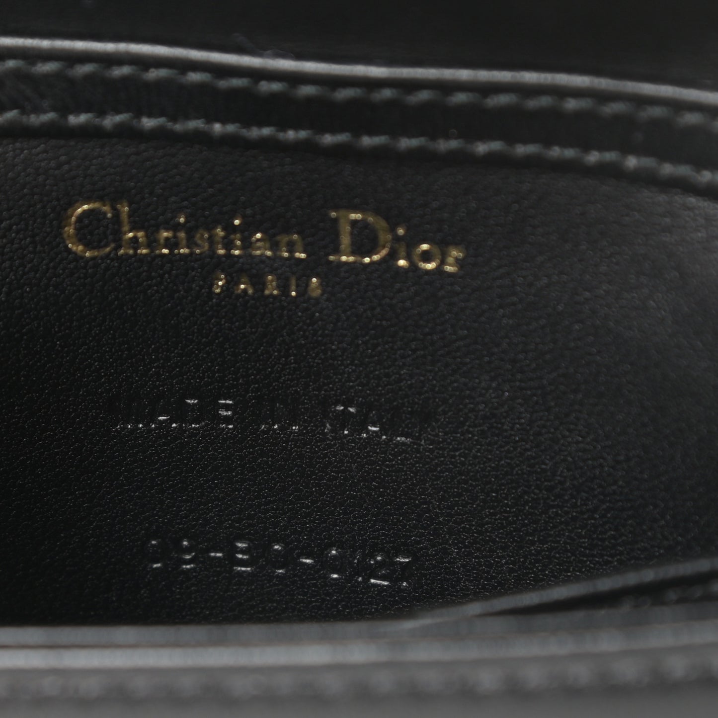 Lambskin Studded Micro Diorama Flap Bag Black