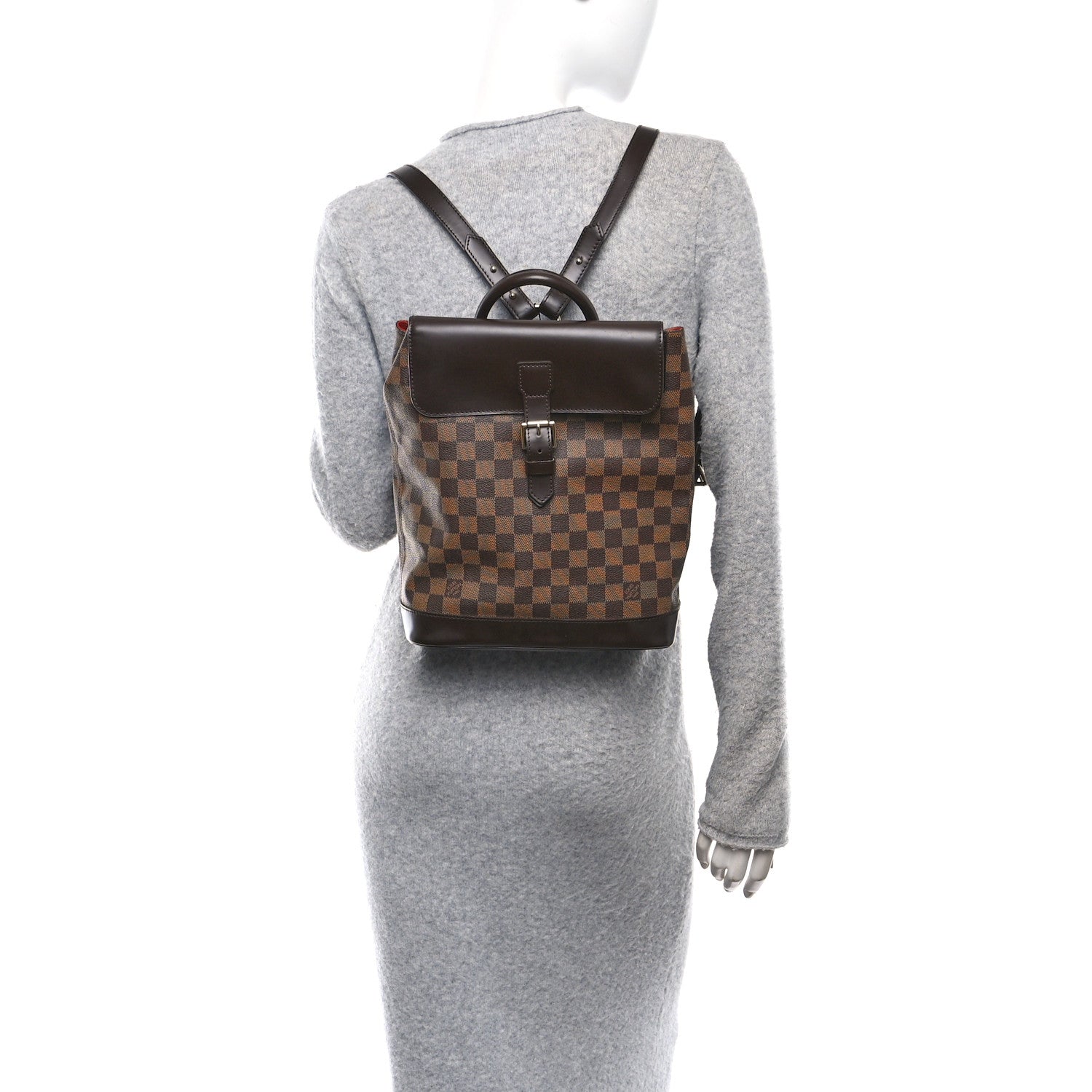 Louis Vuitton Damier Ebene Soho Backpack 2 of 9