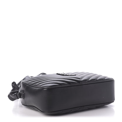 Saint Laurent Calfskin Matelasse Monogram Lou Camera Bag Black 4 of 9
