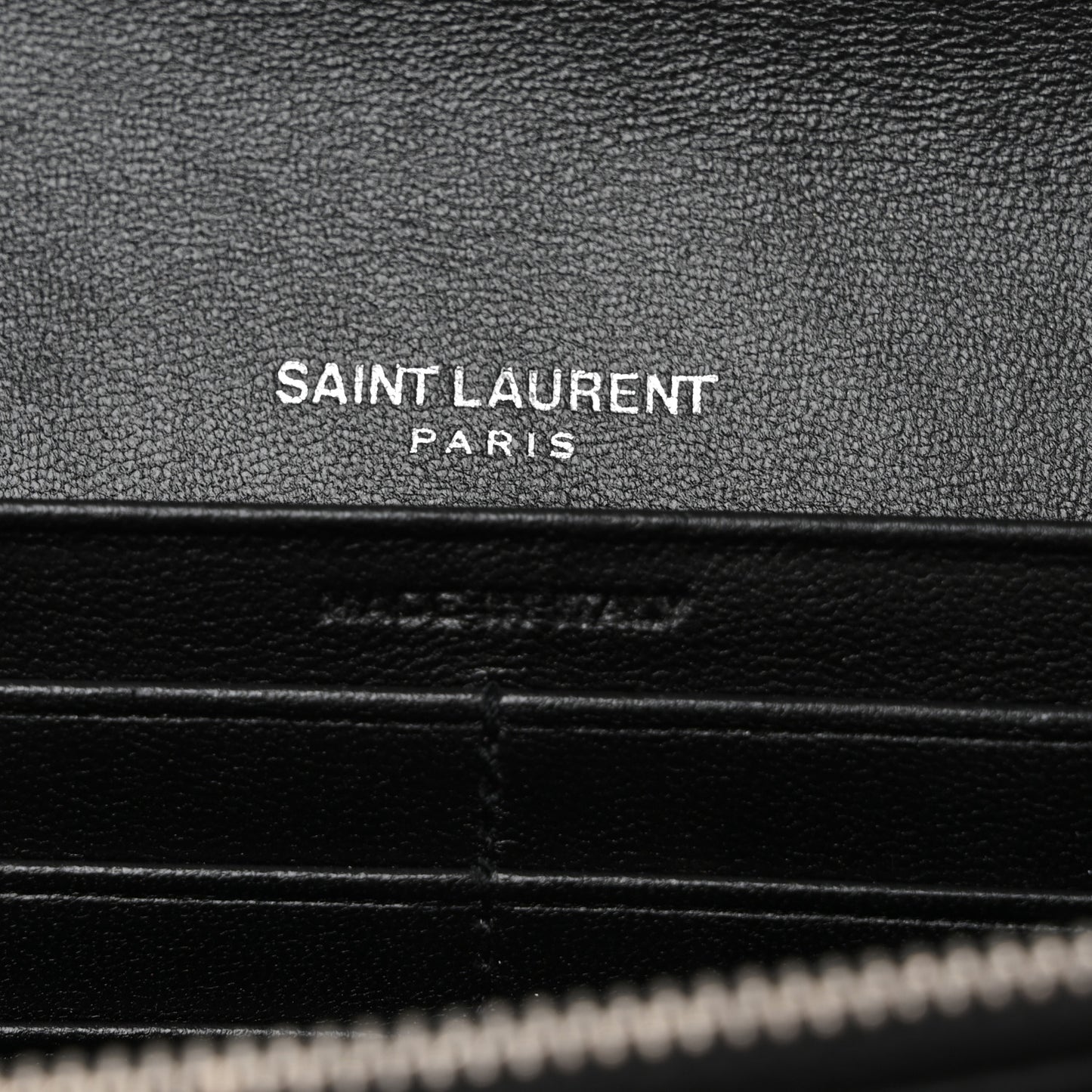 Lambskin Y Quilted Monogram Large Loulou Flap Wallet Black