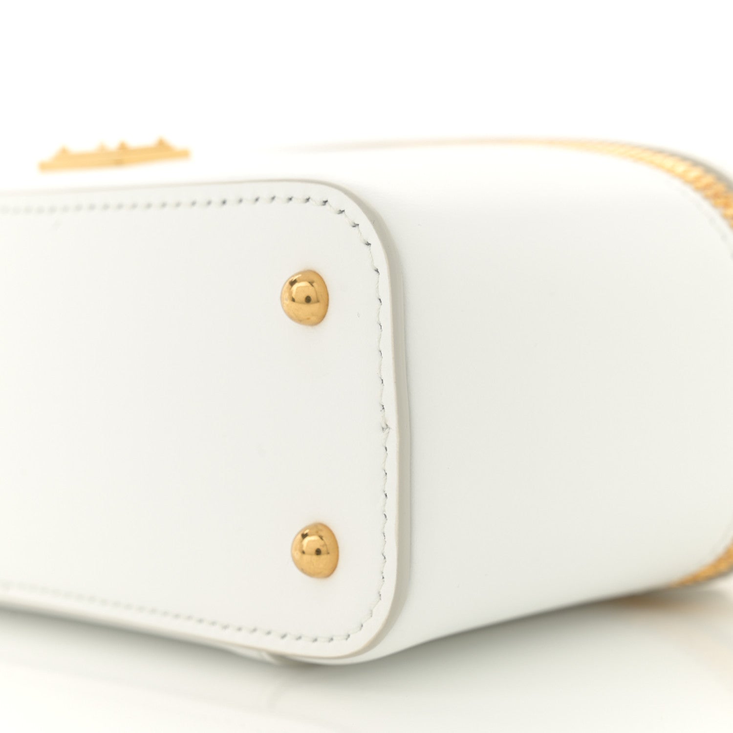 Dolce & Gabbana Calfskin Sicily Crossbody Bag White 9 of 9