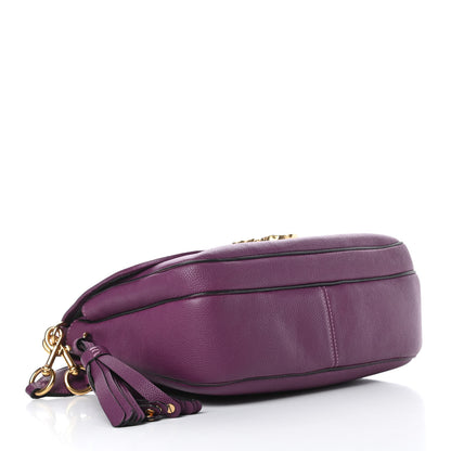 Marc Jacobs Calfskin Interlock Courier Messenger Purple 4 of 14