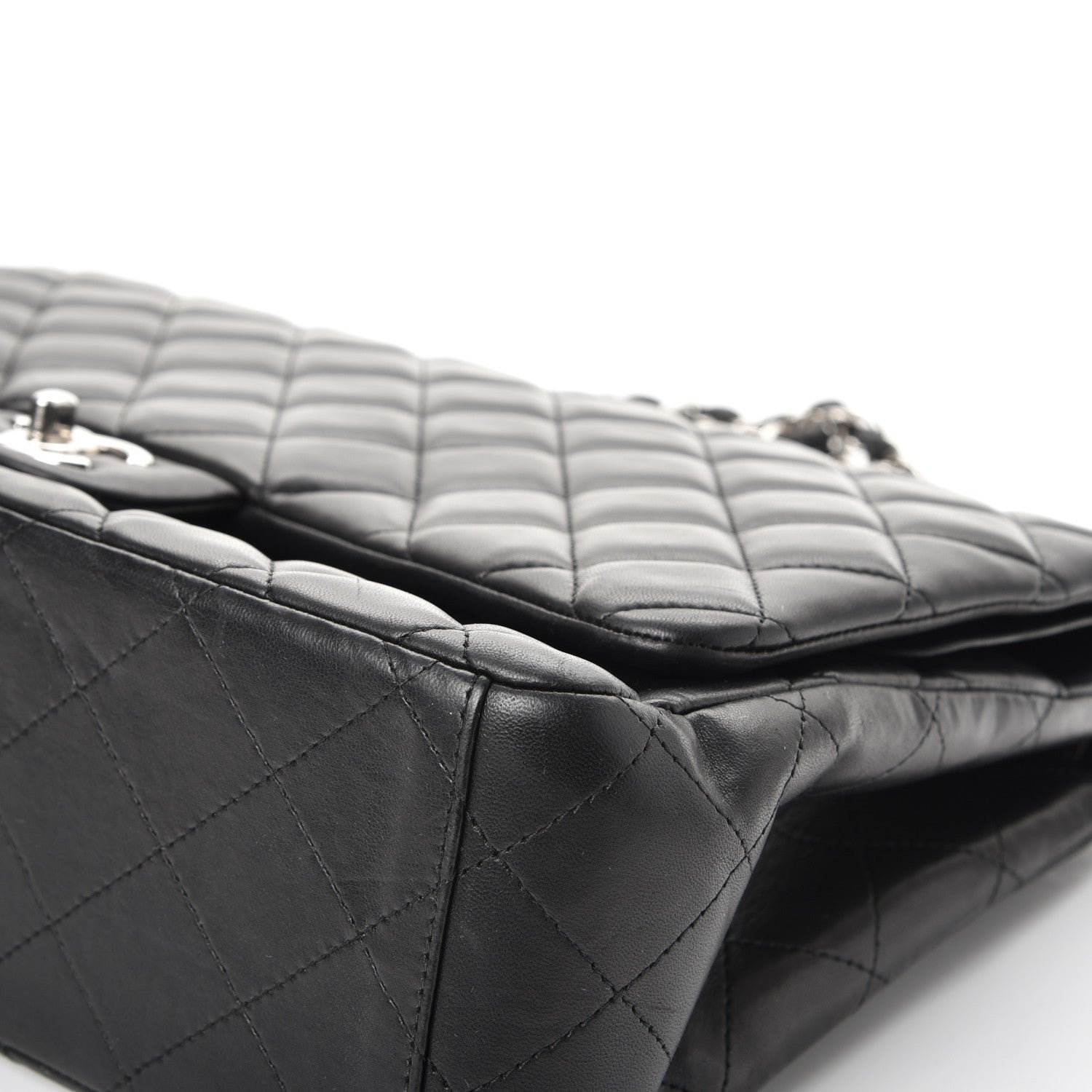 Chanel Lambskin Quilted Maxi Double Flap Black 11 of 13