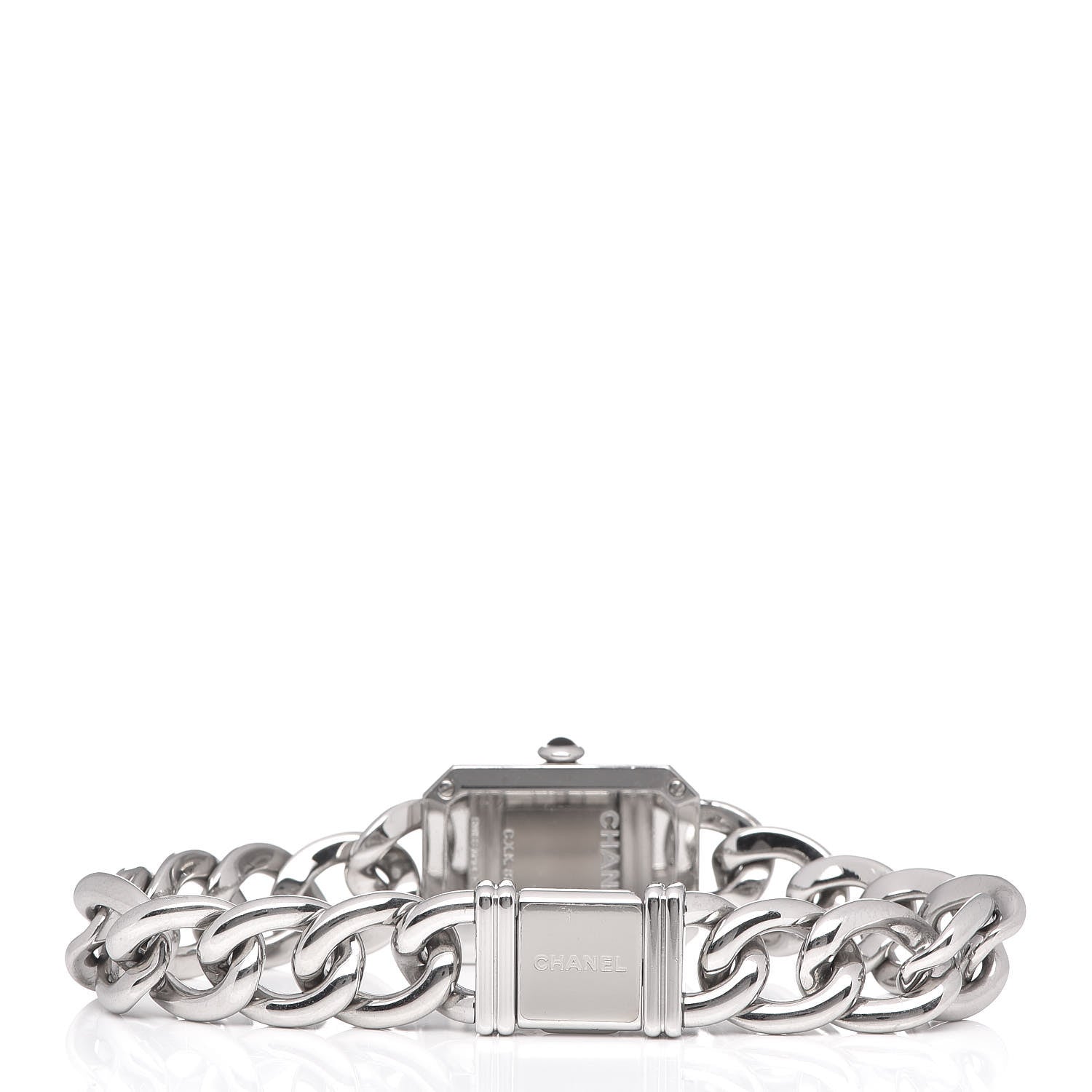 Chanel Stainless Steel Diamond Bezel Mother of Pearl 16mm Chain Premiere Quartz Watch 4 of 5