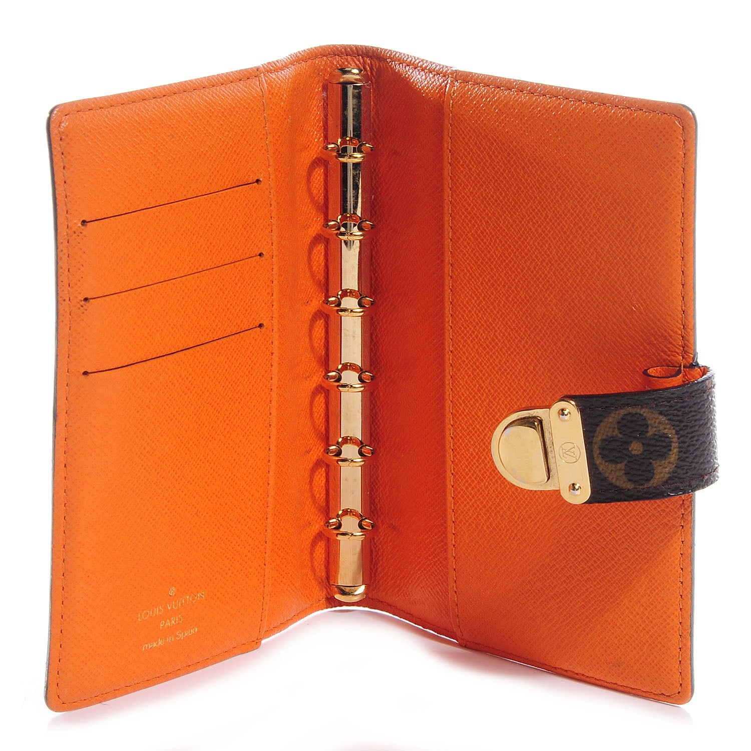 Louis Vuitton Monogram Koala Small Ring Agenda PM Orange 5 of 7