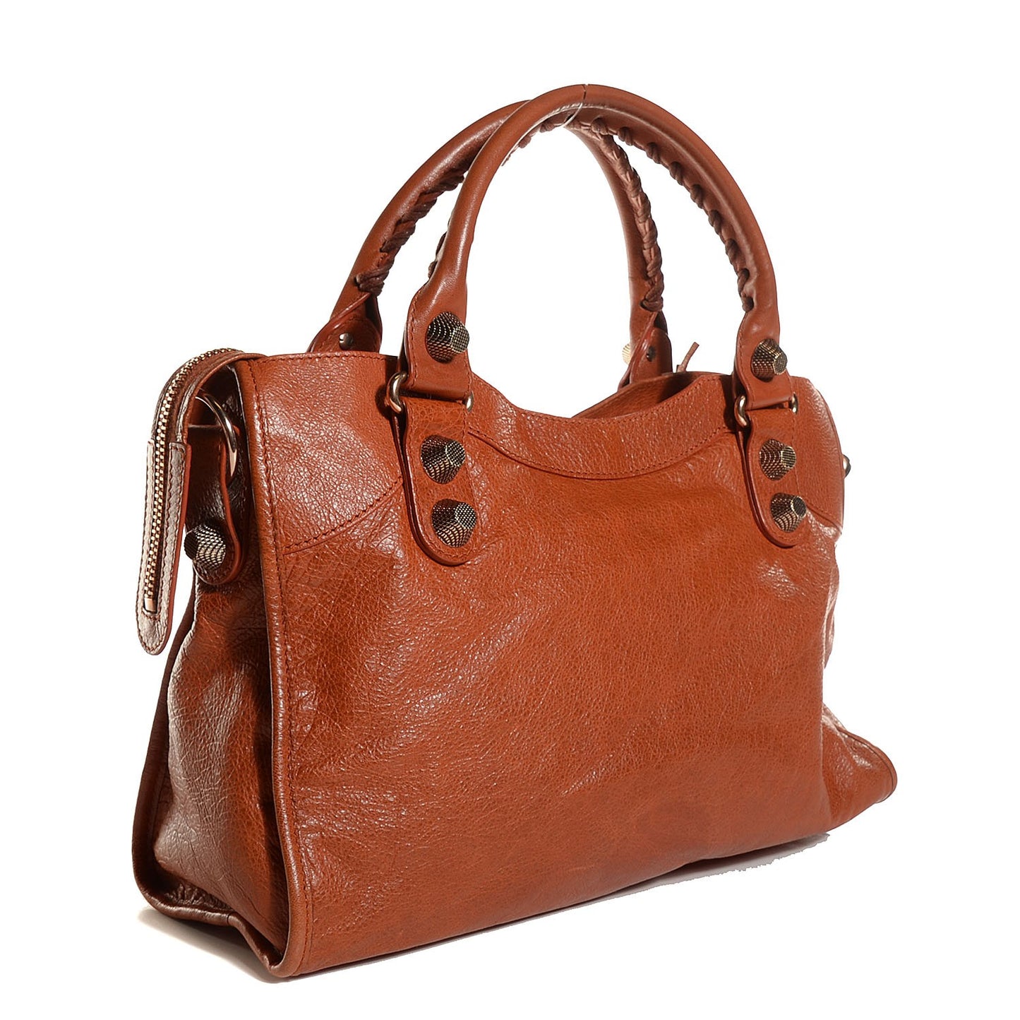 Agneau Giant 21 Rose Gold Hardware City Orange Brulee