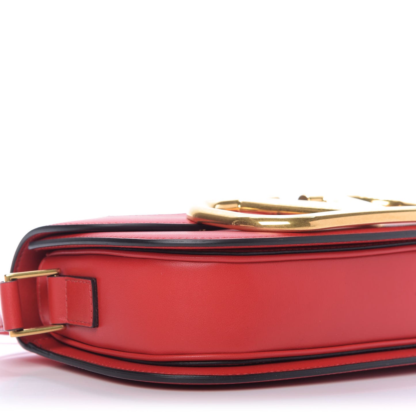 Smooth Calfskin Supervee Shoulder Bag Rouge Pur