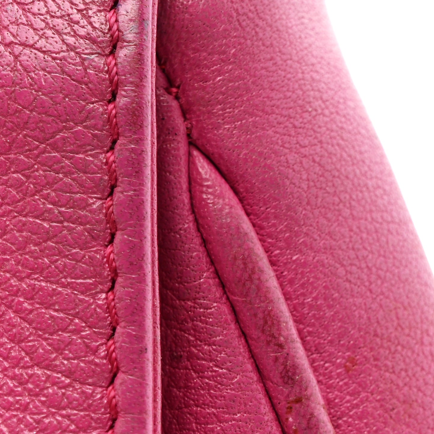 Vitello Flamingo Fendista Pouchette Crossbody Lampone