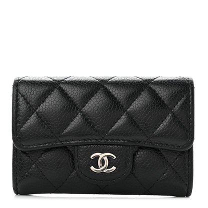 Chanel Caviar Quilted Flap Card Holder Black 1 of 9