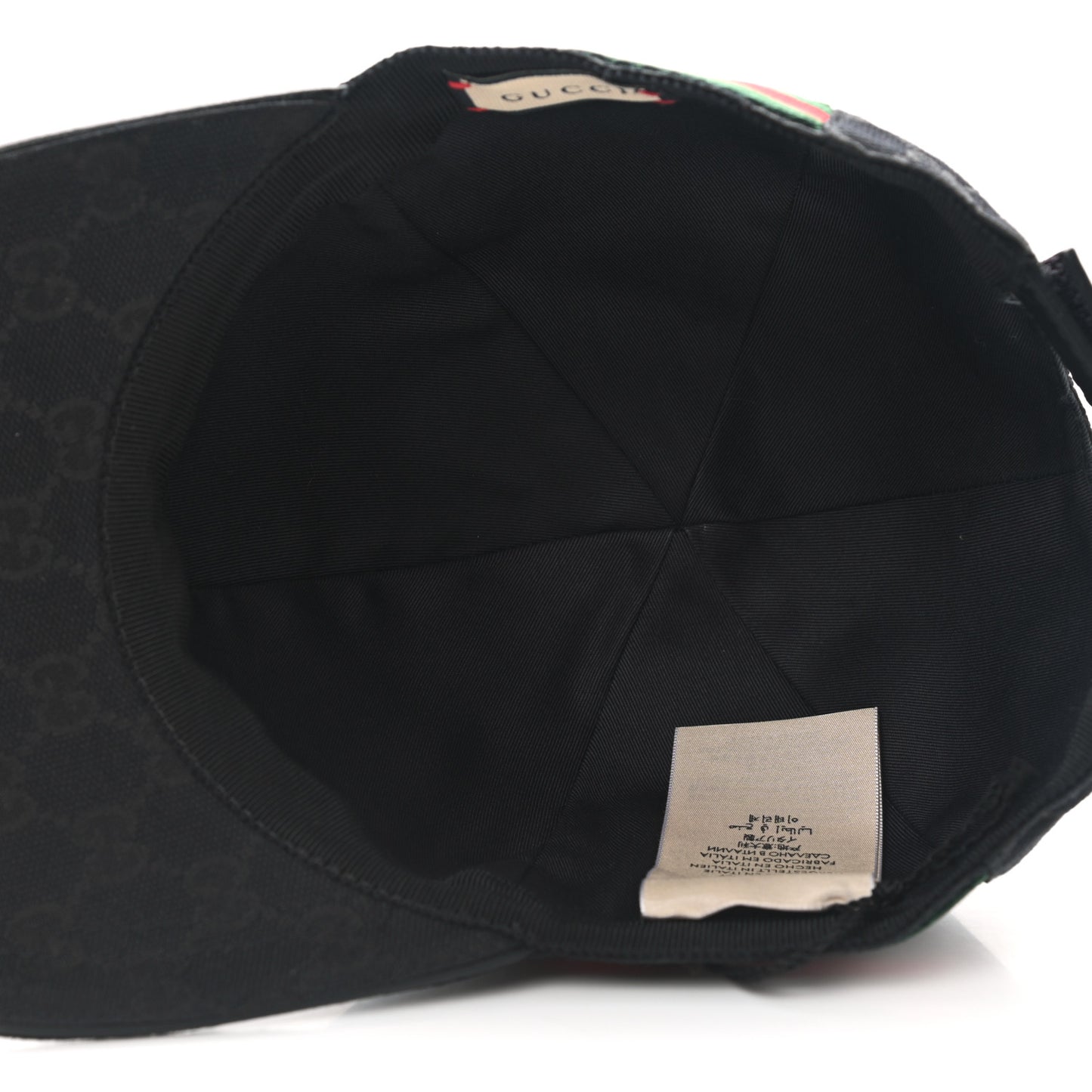 Monogram Web Baseball Hat S Black