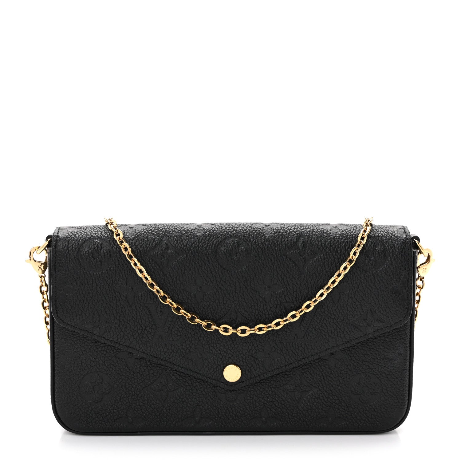 Louis Vuitton Empreinte Pochette Felicie Chain Wallet Black 1 of 11