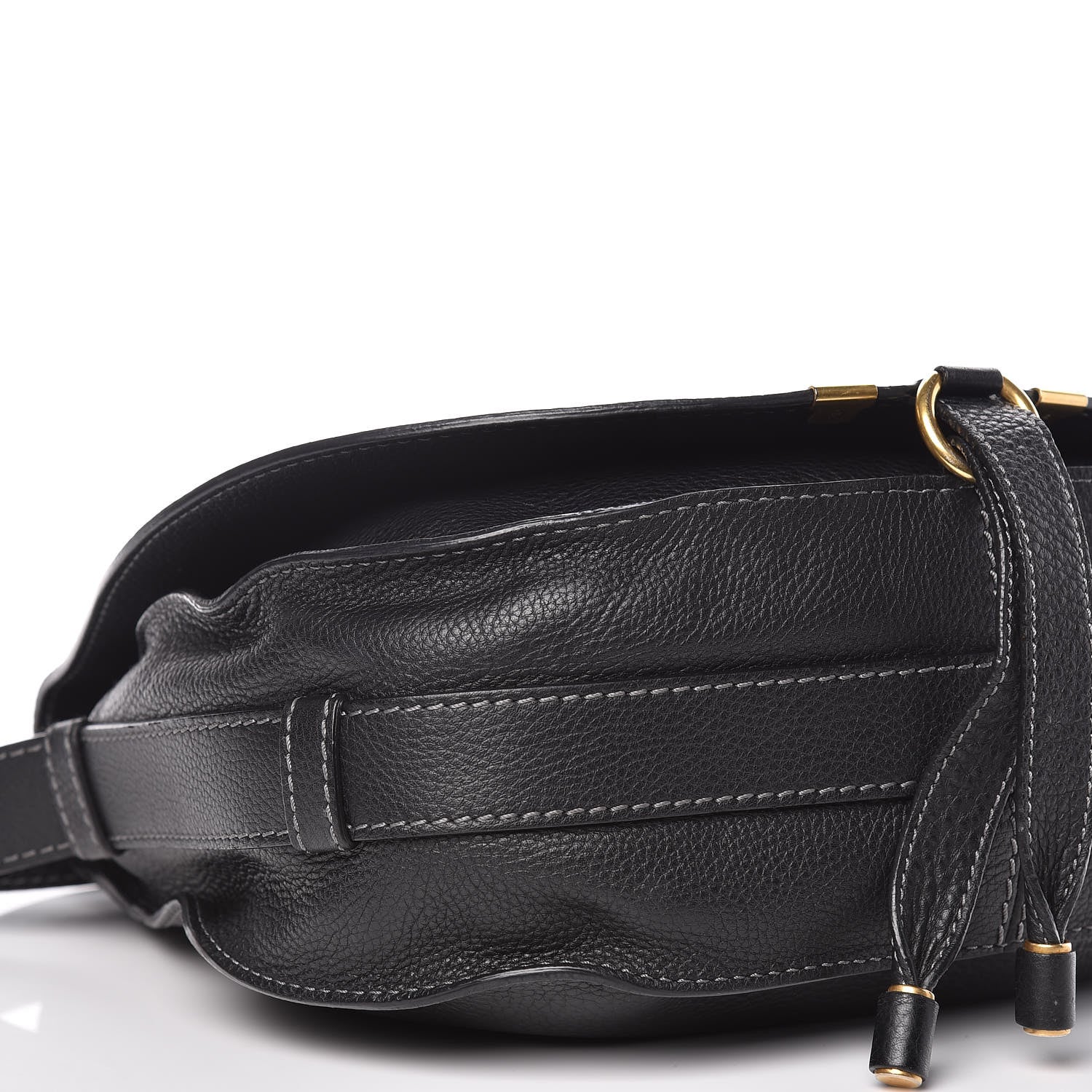 Chloe Calfskin Medium Marcie Round Crossbody Bag Black 5 of 11