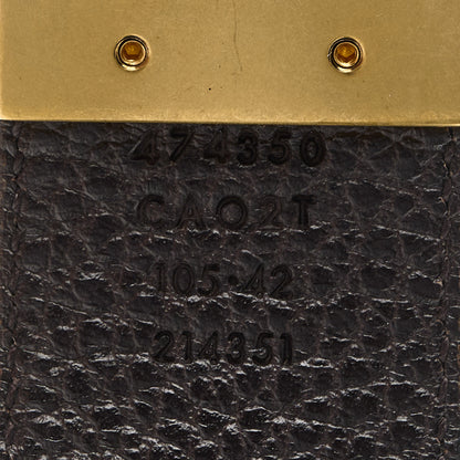 Gucci Calfskin Double G Reversible Belt 105 42 Black Cocoa 6 of 8