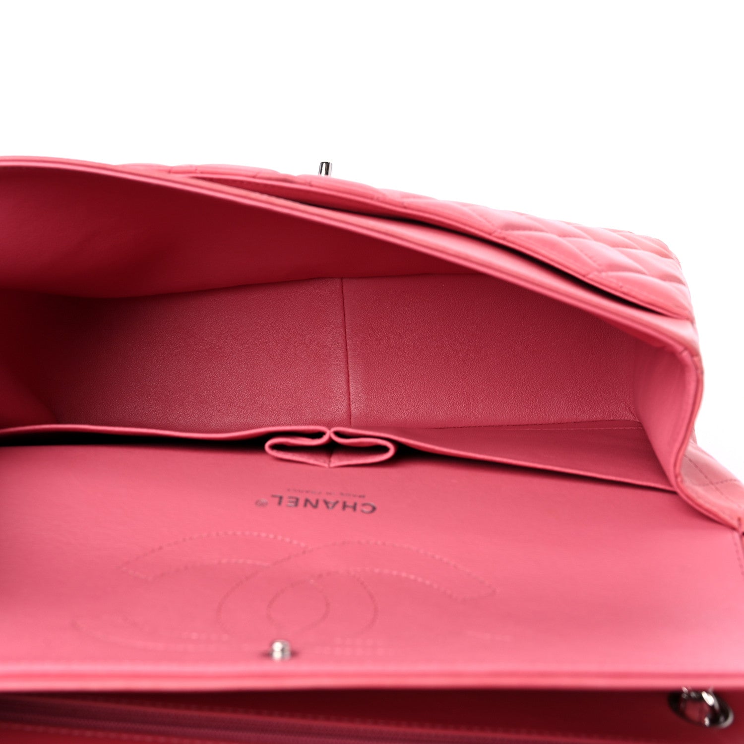 Chanel Lambskin Quilted Jumbo Double Flap Pink 5 of 16