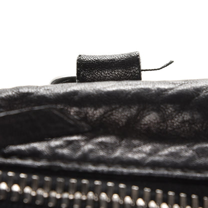 Miu Miu Goatskin Madras Convertible Tote Nero Black 15 of 15