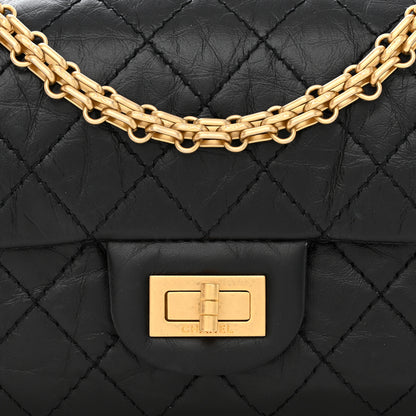 Chanel Aged Calfskin Quilted 2.55 Reissue Mini Flap Black 8 of 11