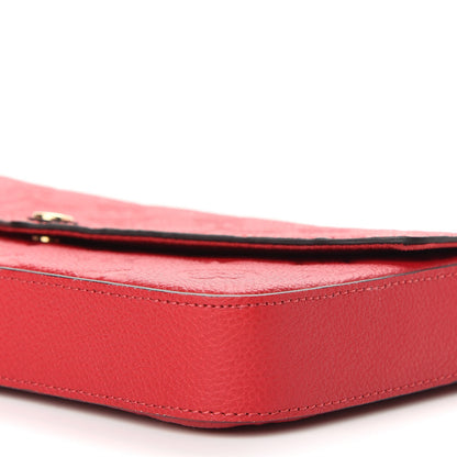 Louis Vuitton Empreinte Pochette Felicie Chain Wallet Cherry 8 of 8