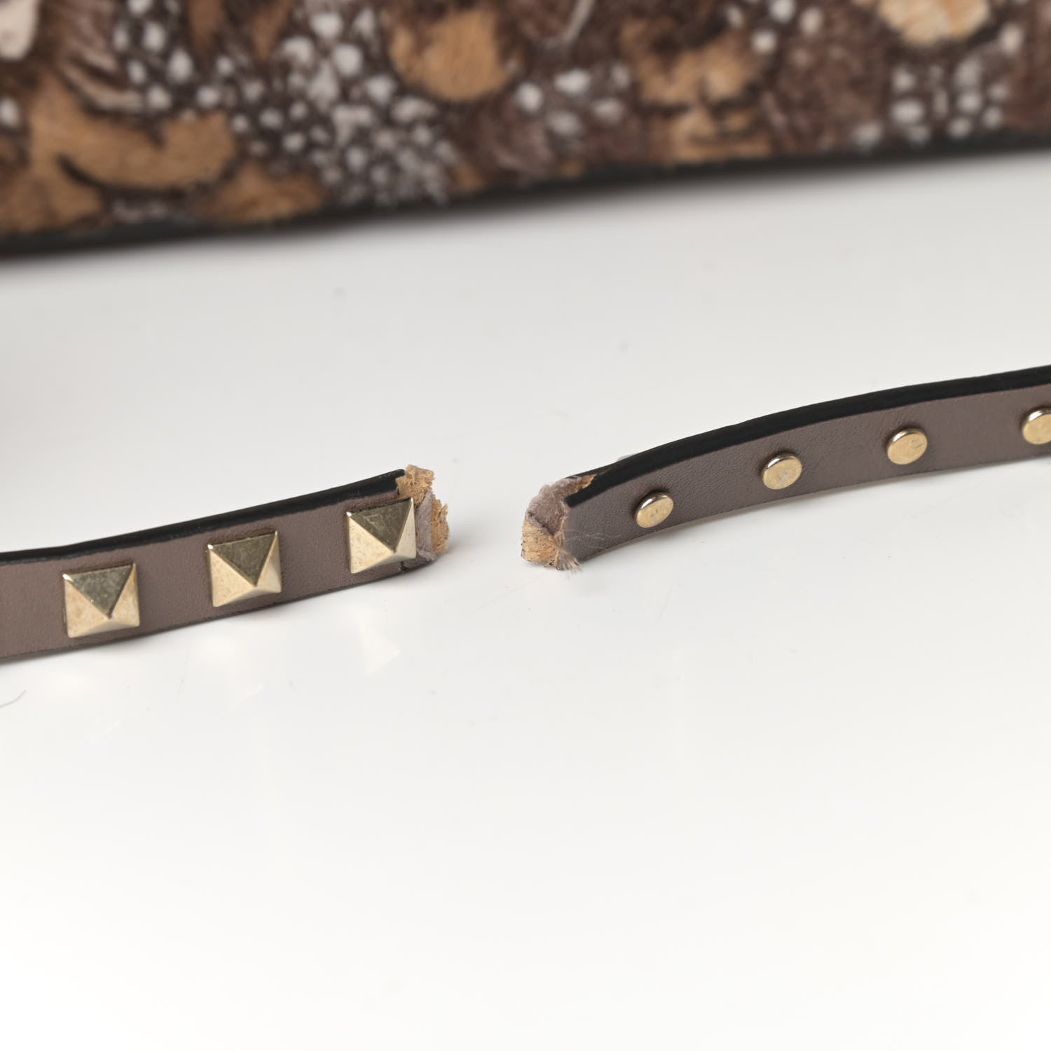 Valentino Garavani Calf Hair Feather Rockstud Dome Satchel 14 of 14