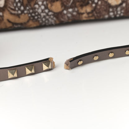 Valentino Garavani Calf Hair Feather Rockstud Dome Satchel 14 of 14