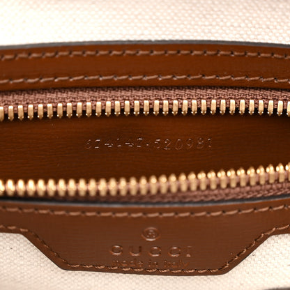 Gucci GG Supreme Monogram Azalea Calfskin Retro Interlocking G Buckle Backpack Beige Ebony Brown Sugar 7 of 12