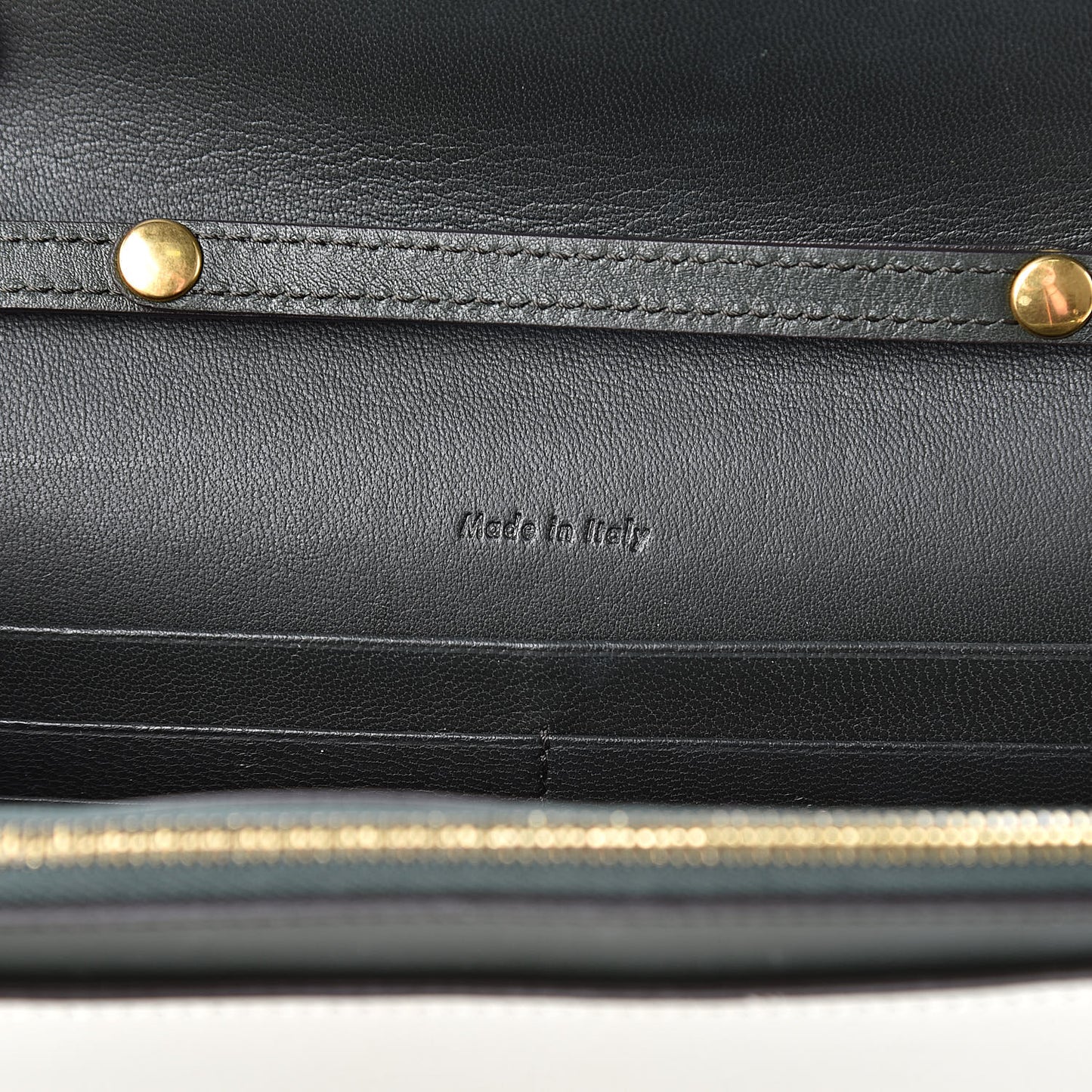 Shiny Calfskin Clutch On A Chain Multicolor