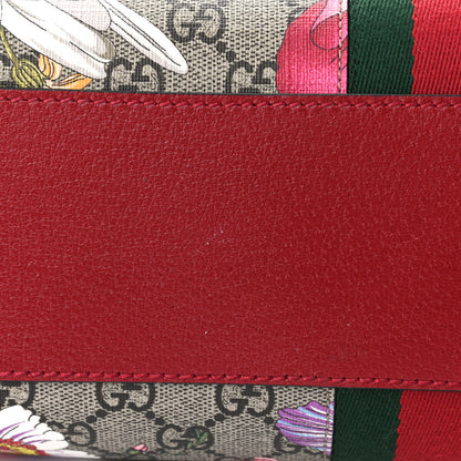 Gucci GG Supreme Monogram Flora Web Medium Ophidia Boston Red 10 of 10