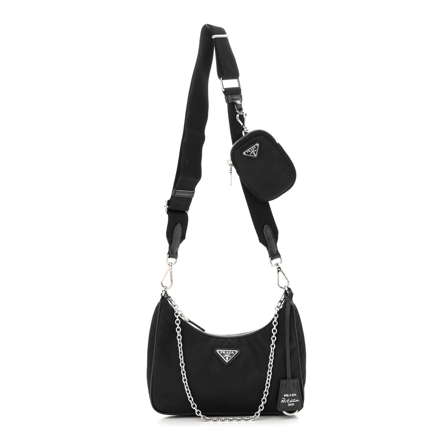 Prada Nylon Re-Edition 2005 Shoulder Bag Black 1 of 11