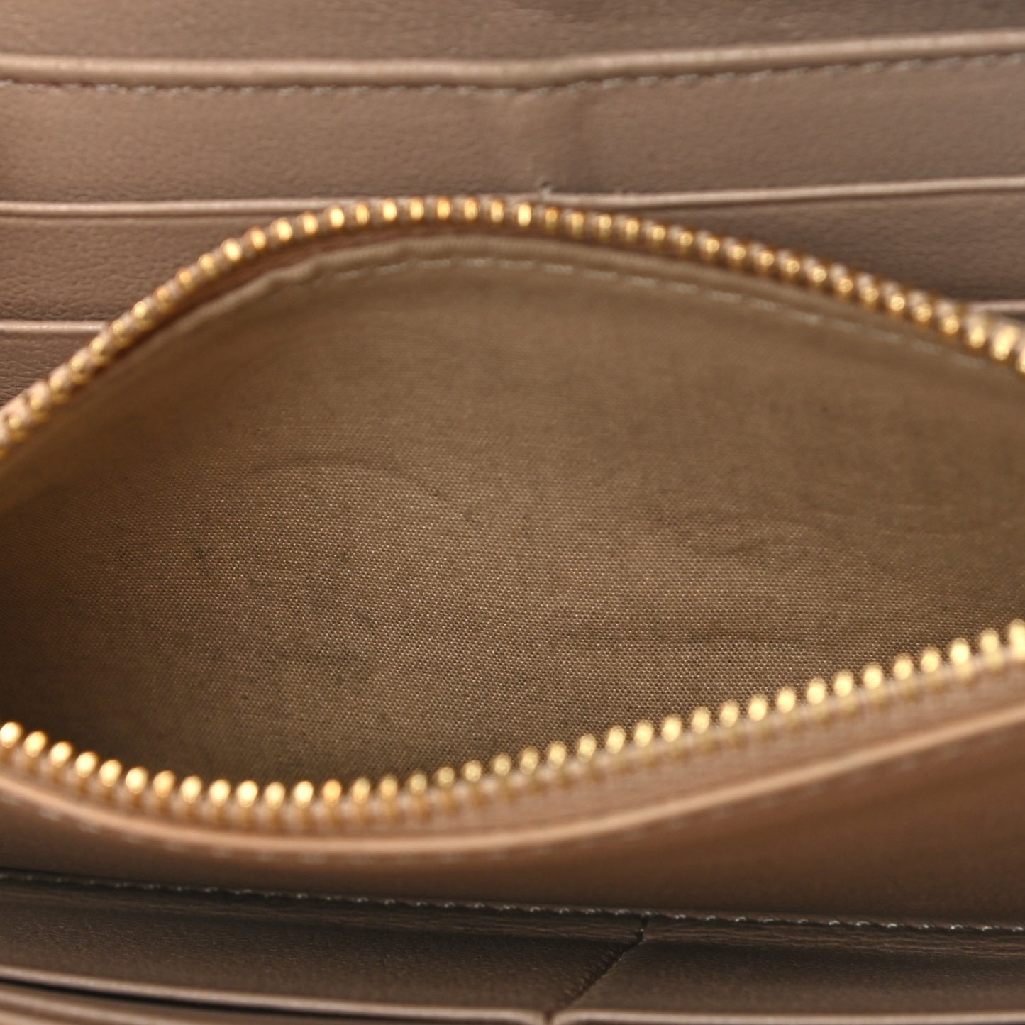 Grained Calfskin Marcie Long Zip Around Wallet Black