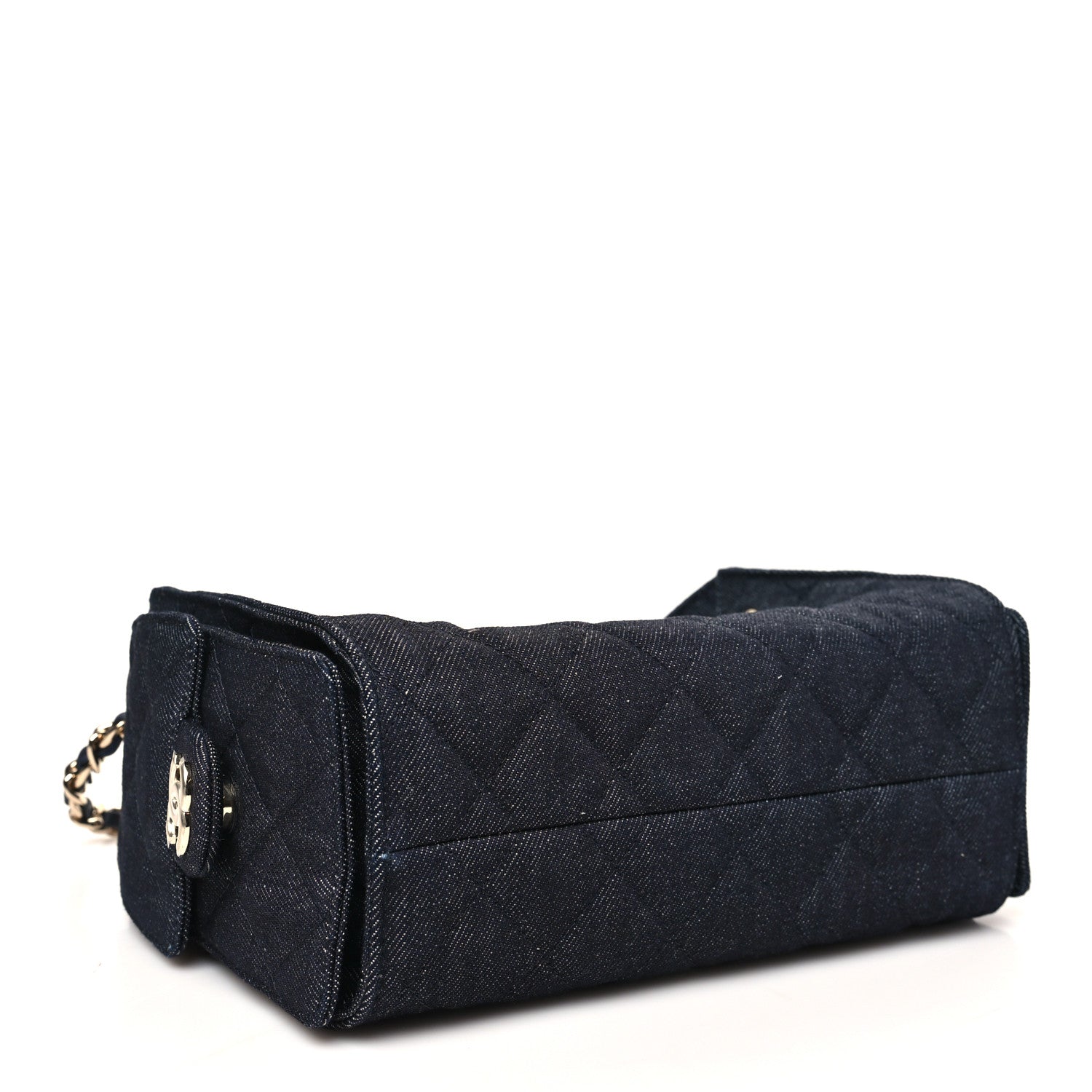 Chanel Denim Quilted Mini Chanel 25 Handbag Dark Blue 4 of 10