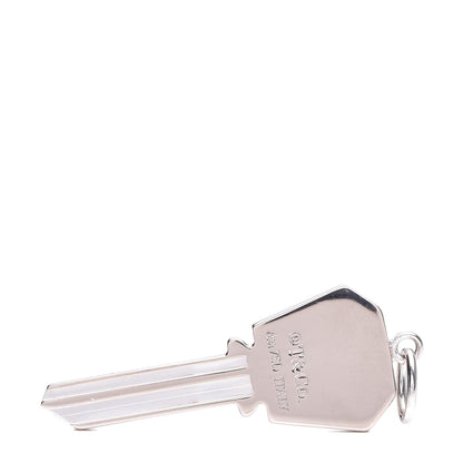 Tiffany 18K White Gold Diamond Small Modern Keys Hexagon Key Pendant 3 of 5