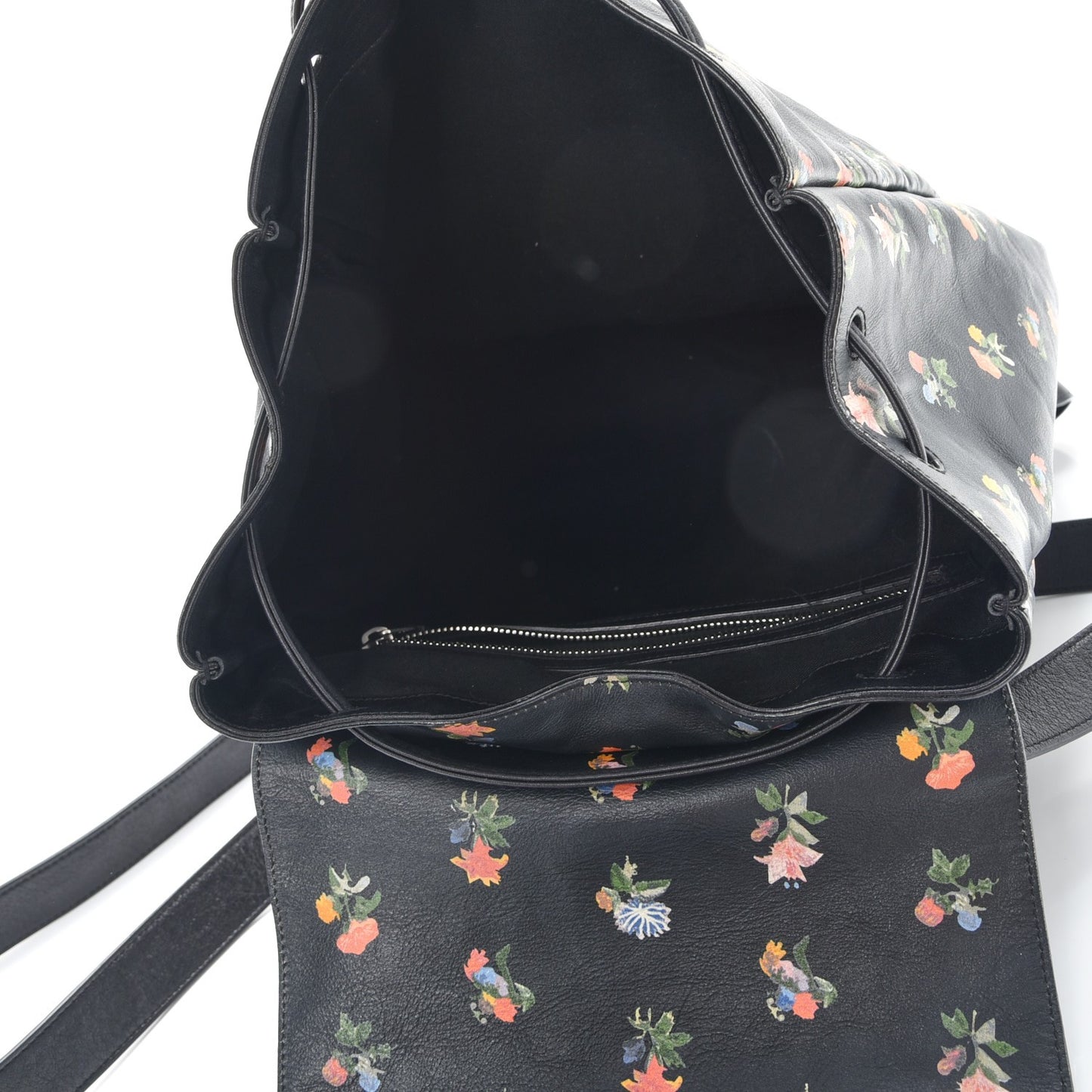 Calfskin Prairie Flower Printed Festival Backpack Multicolor