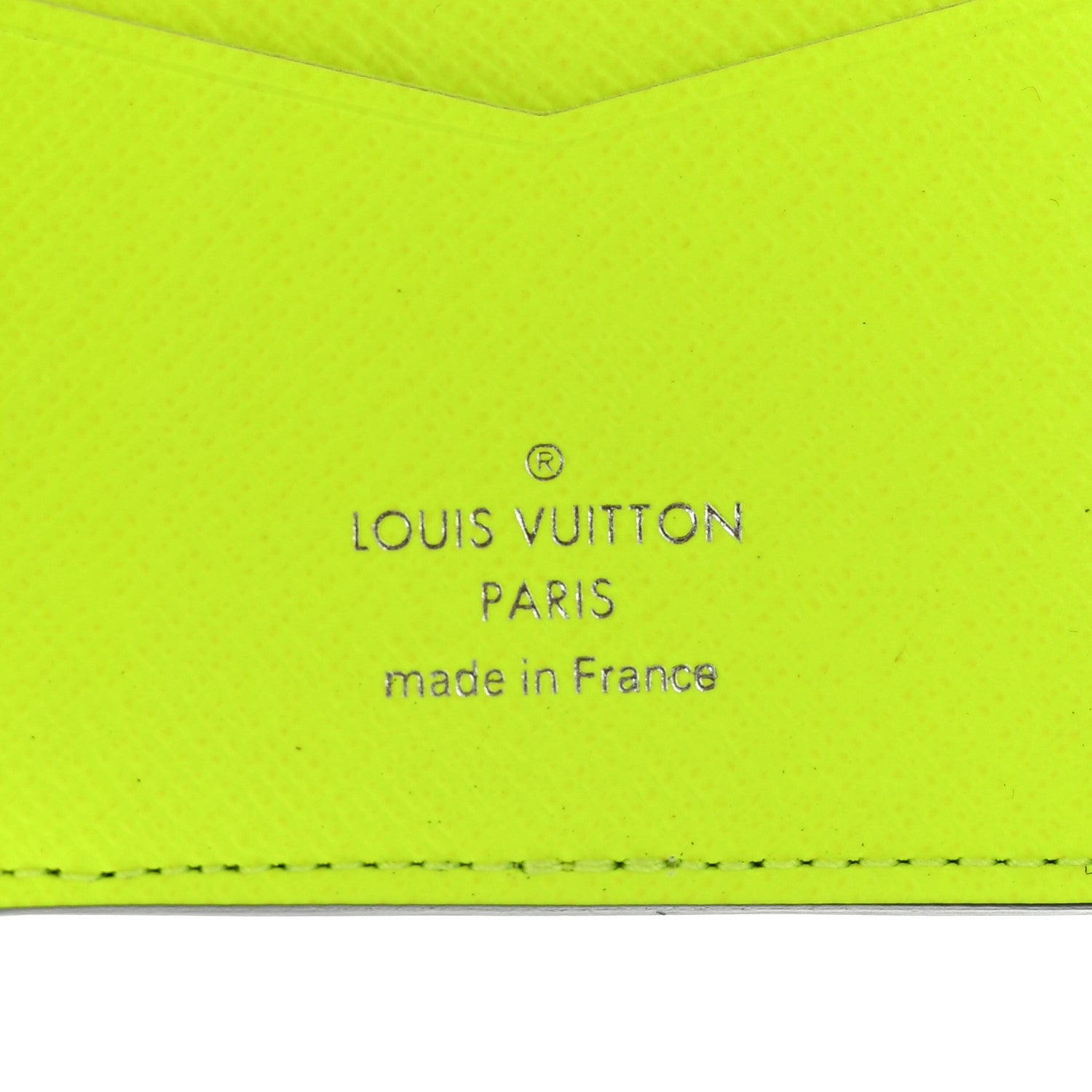 Louis Vuitton Taigarama Pocket Organizer Neon Yellow 6 of 7