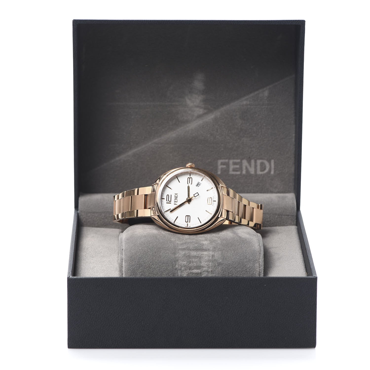 Fendi Stainless Steel 34mm Momento Date Quartz Watch 7 of 7