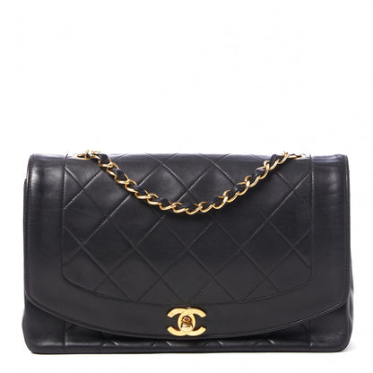 Chanel Lambskin Quilted Medium Single Flap Black 1 of 9