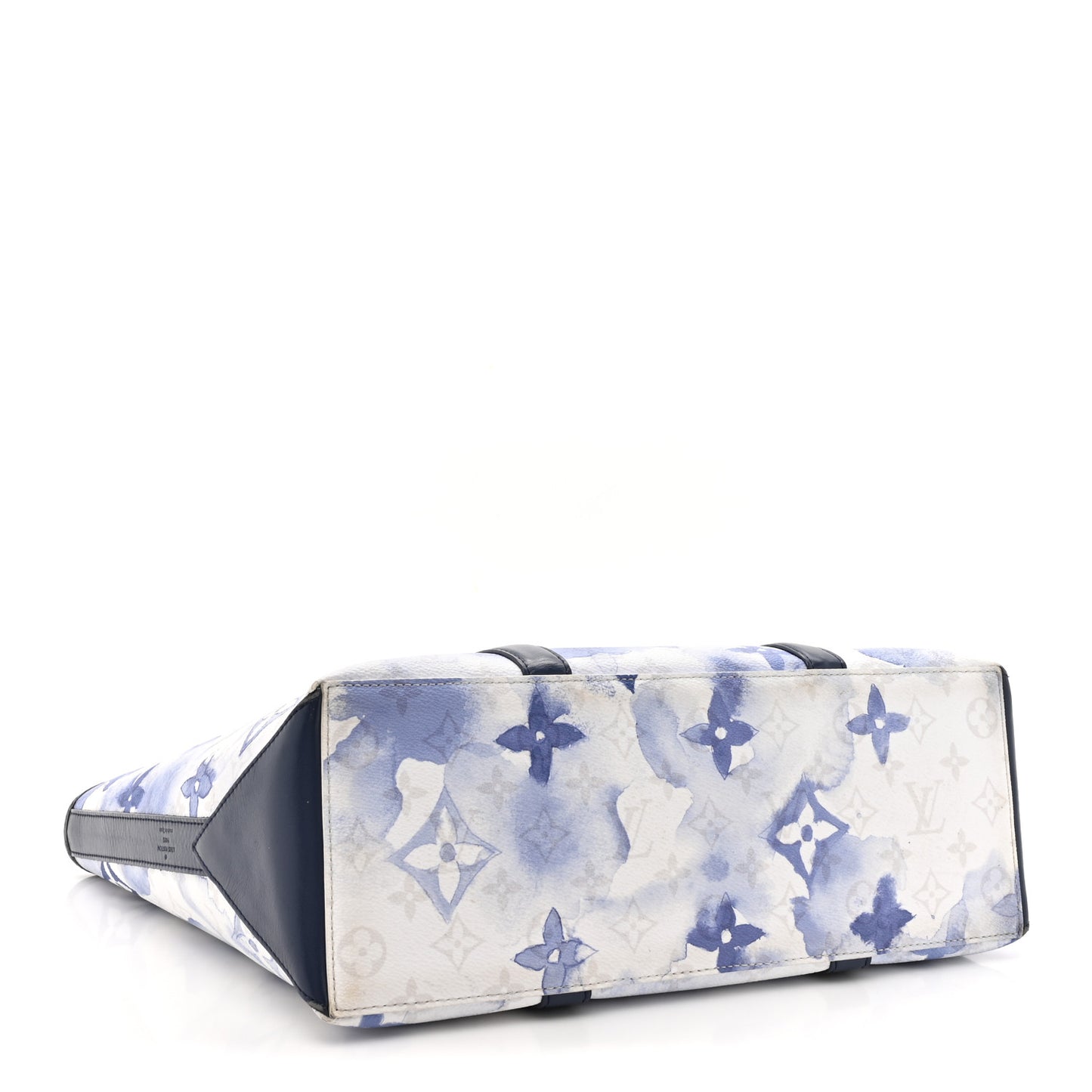 Monogram Watercolor New Tote PM Blue