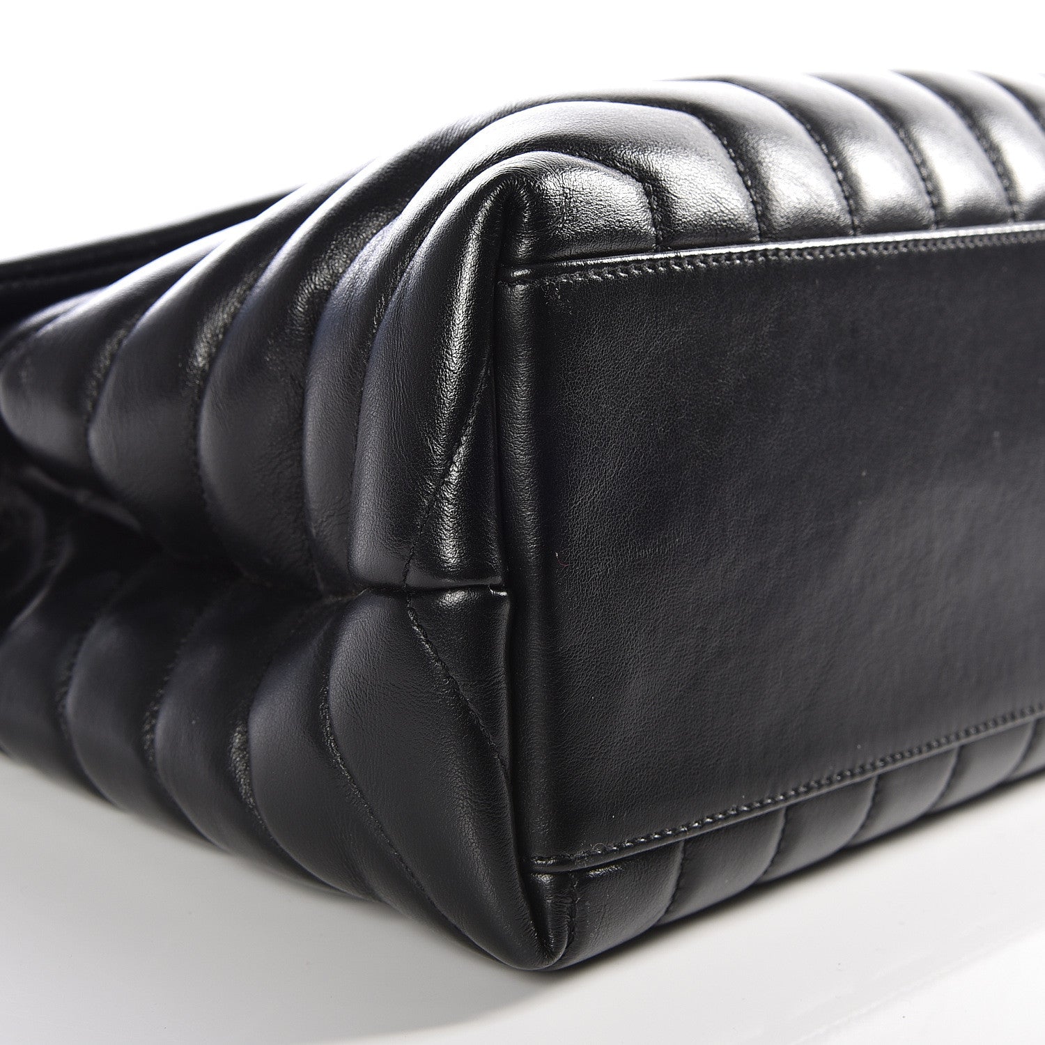 Saint Laurent Calfskin Y Quilted Monogram Medium Loulou Chain Satchel Black 5 of 11