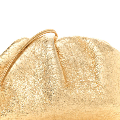 Bottega Veneta Metallic Crinkled Lambskin The Mini Pouch Oro 8 of 10