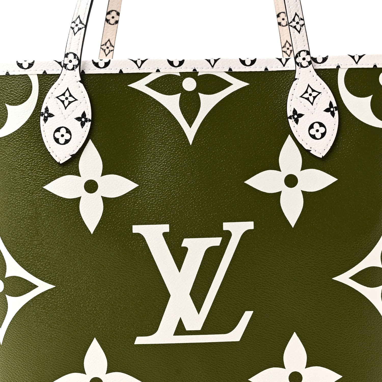 Louis Vuitton Monogram Giant Neverfull MM Kaki 7 of 9