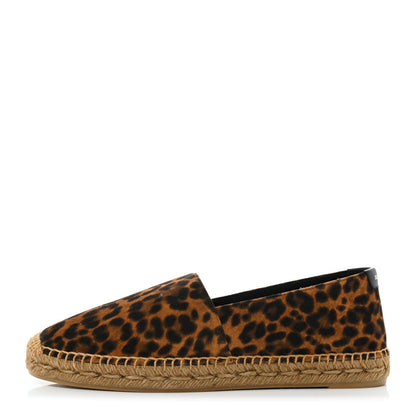 Saint Laurent Suede Leopard Print Espadrilles 40 1 of 9