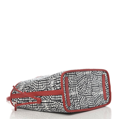 MCM Visetos Medium Liz Reversible Shopper Tote Black Red 8 of 16