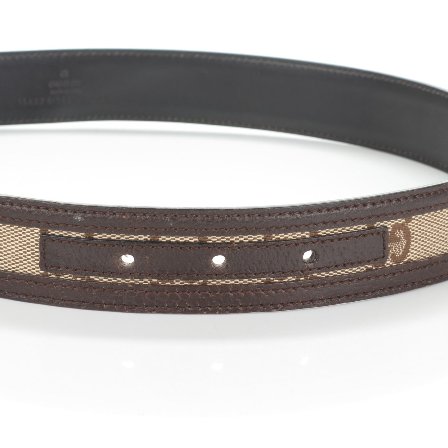 Monogram Interlocking G Belt 80 32 Dark Brown