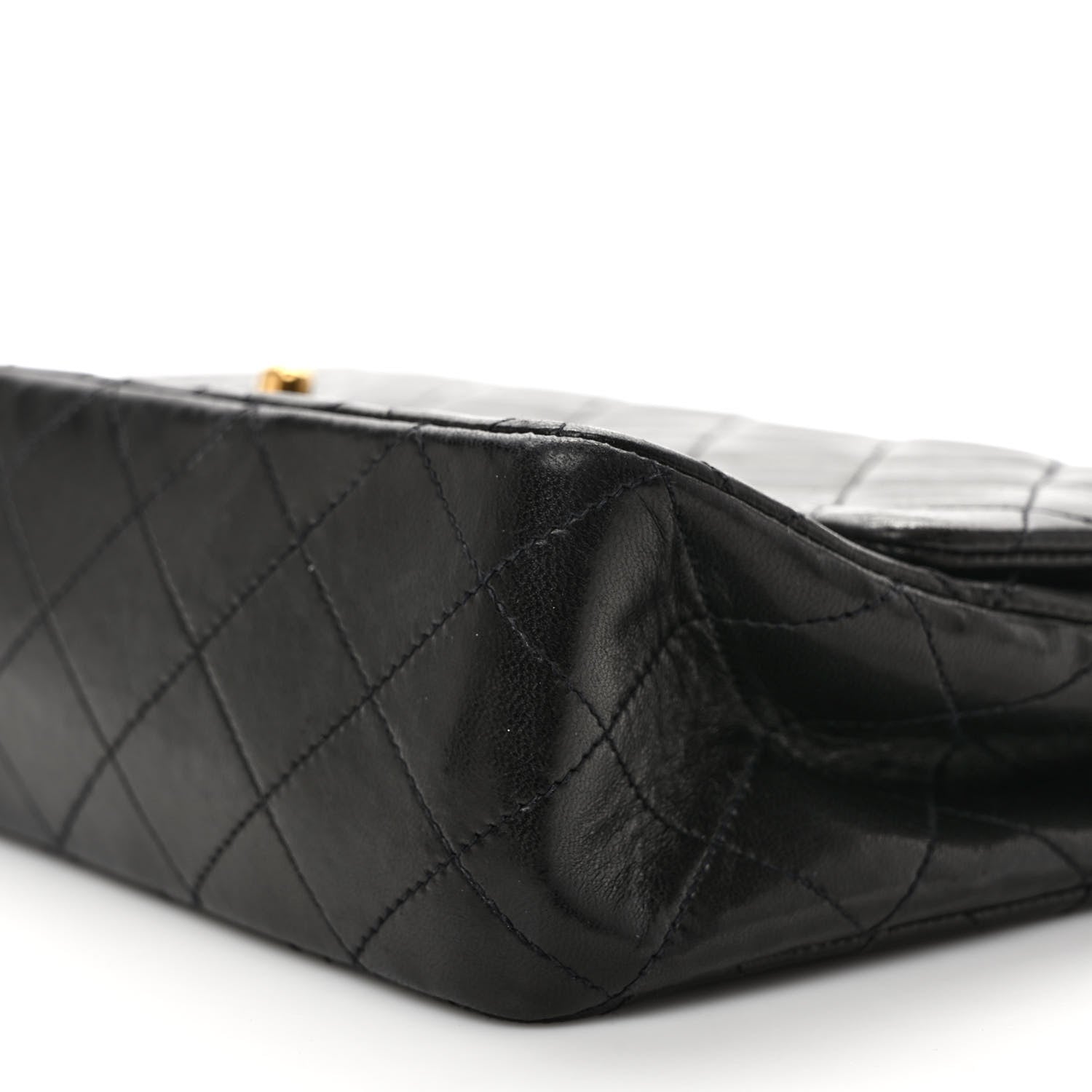 Chanel Lambskin Quilted Medium Double Flap Black 9 of 12