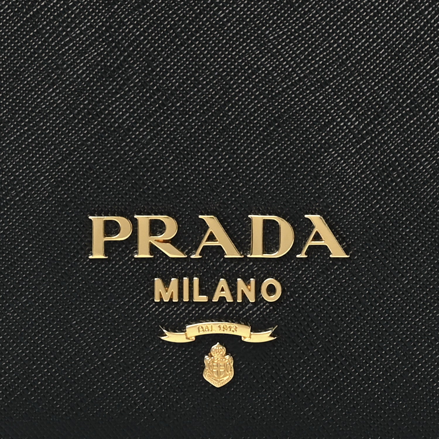 Prada Saffiano Chain Shoulder Bag Black 6 of 9