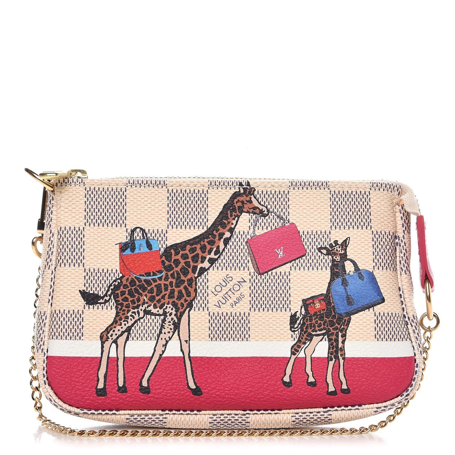 Damier Azur 2017 Christmas Animation Mini Pochette Accessories