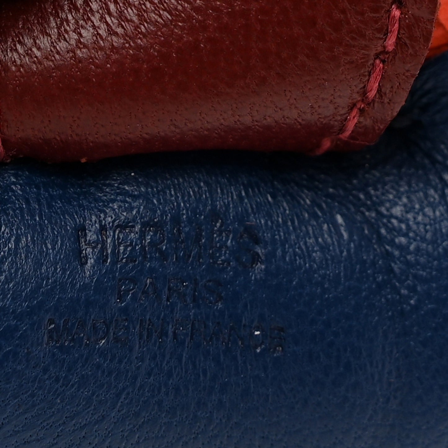 Milo Lambskin Grigri Rodeo Horse Bag Charm PM Bleu France Cornaline Rouge Sellier
