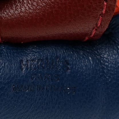 Hermes Milo Lambskin Grigri Rodeo Horse Bag Charm PM Bleu France Cornaline Rouge Sellier 3 of 5